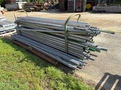 Pipe Rack w/ Various Galvanized Metal Conduit