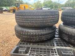 (4) Goodyear ST225/75 R15 Trailer Tires with Rims