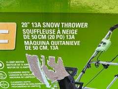 Greenworks 20" Snow Thrower