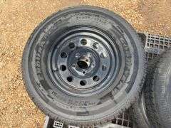 (4) Goodyear ST225/75 R15 Trailer Tires with Rims