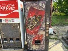 (3) Antique Beverage Dispensers & Snack Machine