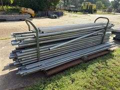 Pipe Rack w/ Various Galvanized Metal Conduit