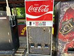 (3) Antique Beverage Dispensers & Snack Machine