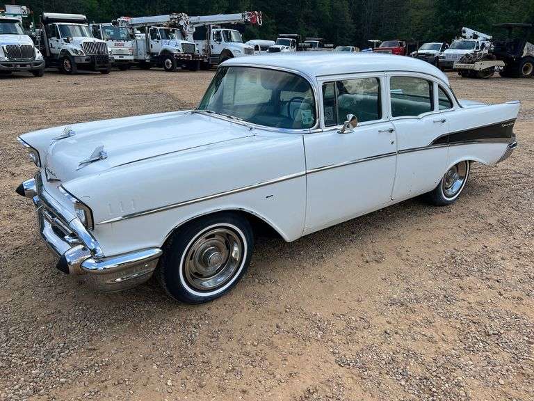 1957 Chevrolet Bel Air 4-Door Classic Car (87,291 Miles Showing)