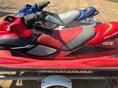 2000 Sea Doo Bombardier Jet Ski Pair w/Trailer