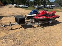 2000 Sea Doo Bombardier Jet Ski Pair w/Trailer