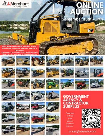 September 2025 Government / Contractor Surplus Auction
