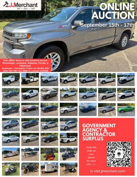 September Auction Flyer