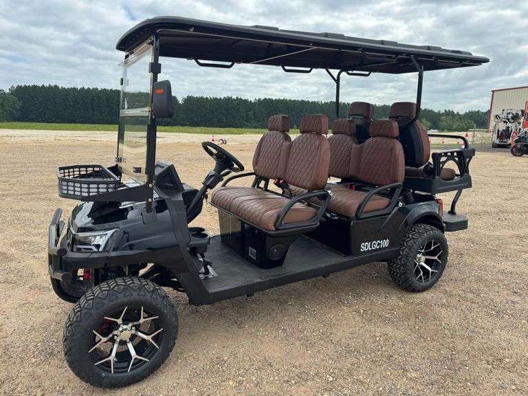 2025 SD Lanch Street Legal 6-Seater Golf Cart W/ On-Board Charger (1 Mile Showing)