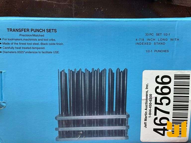UNUSED PRM PRO KH55NTP33 33 PIECE TRANSFER PUNCH SET