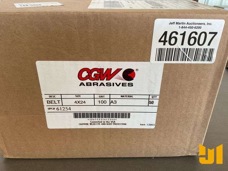 VARIOUS CGW & CARBO SANDING, GRINDING, & CUTOFF BELTS &