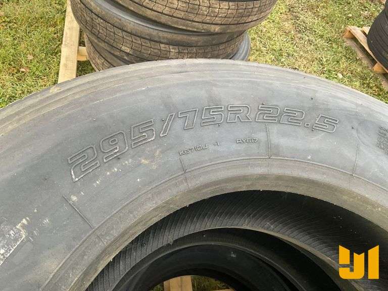 (4) 295/75R22.5 TIRES