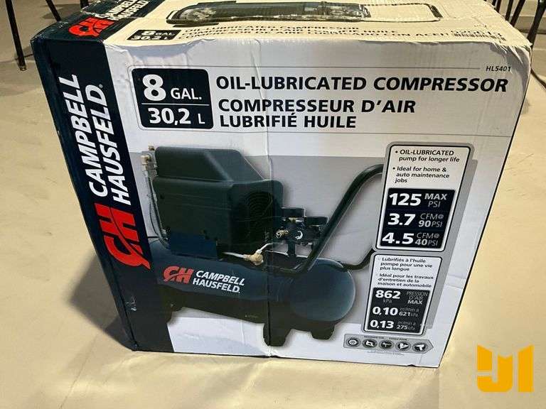 UNUSED CAMPBELL HAUSFELD HL5401 PORTABLE AIR COMPRESSOR