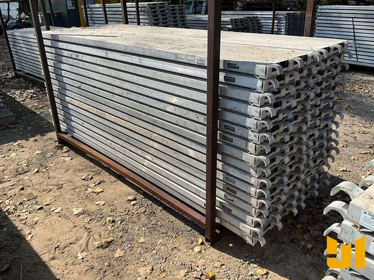 (32) 10’ X 19” ALUMINUM SCAFFOLD PLATFORMS