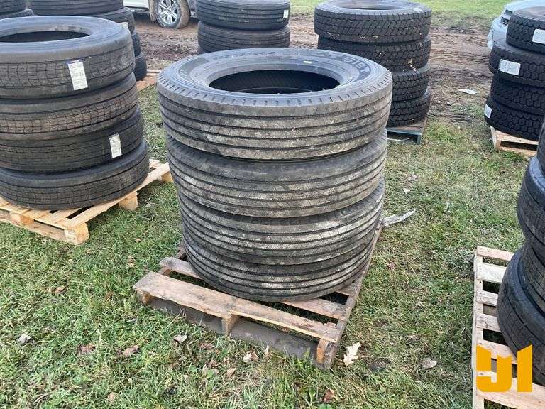 (4) 285/75R24.5 TIRES