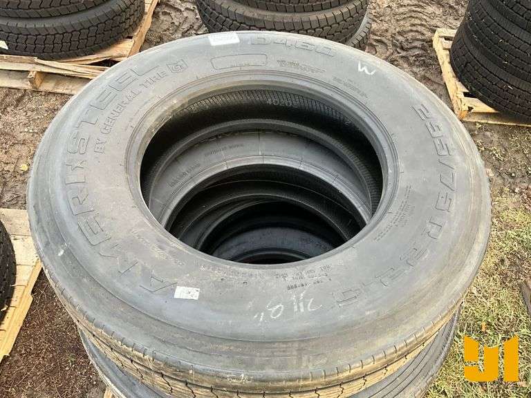 (4) 295/75R22.5 TIRES
