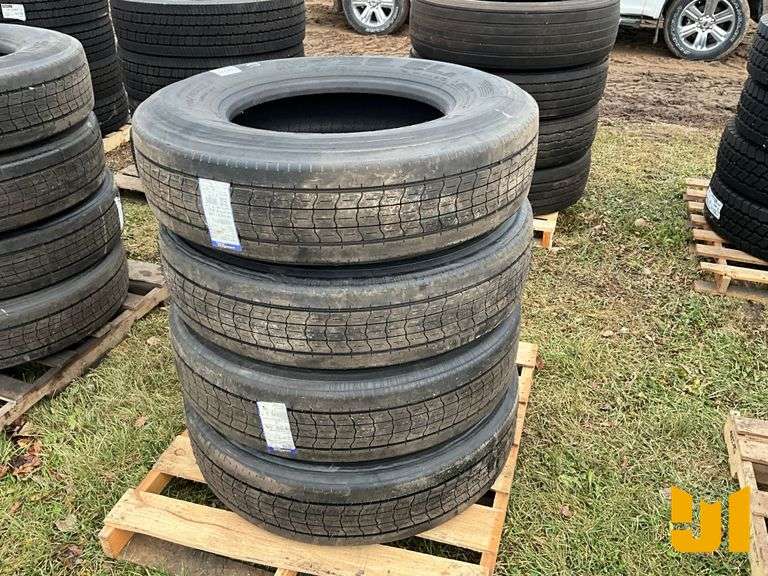 (4) 295/75R22.5 TIRES
