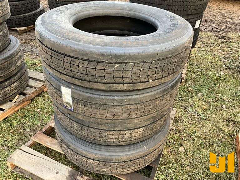 (4) 295/75R22.5 TIRES