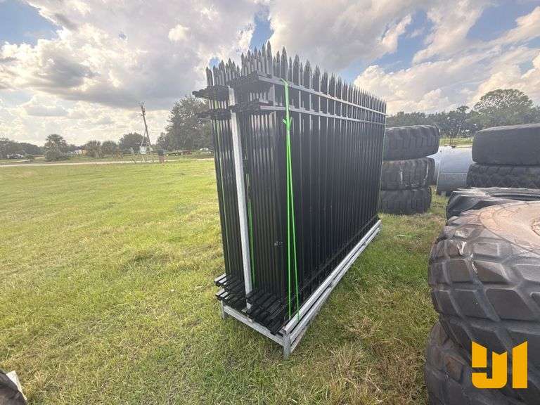 10FT(L)X7FT(H),20PCS FENCE PANELS+21PCS POST WITH CONNECTORS,LEAD FREE POWDER COATED