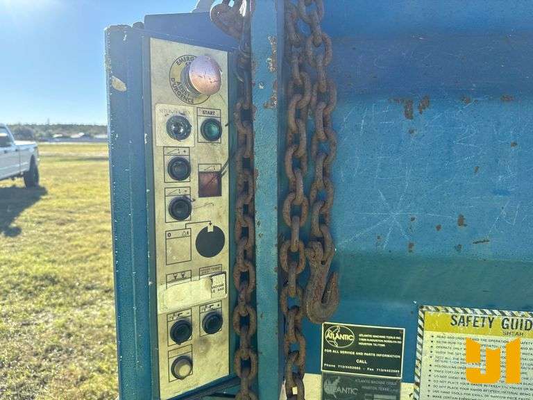 ATLANTIC MACHINE TOOLS HDS12.1/4 HYDRAULIC POWER SQUARING SHEAR SN: 66399