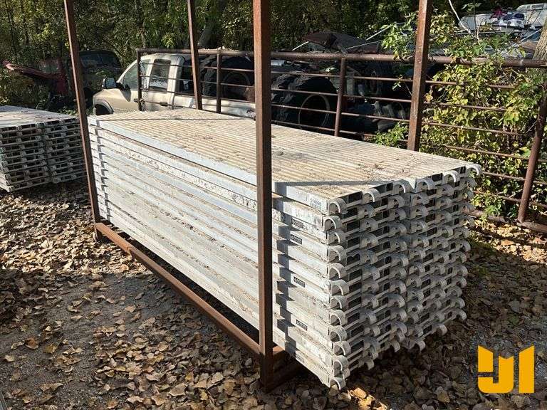 (26) 10’ X 19” ALUMINUM SCAFFOLD PLATFORMS