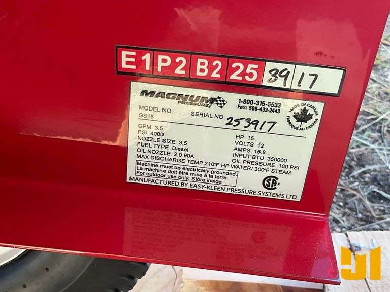 UNUSED 2025 EASY-KLEEN MAGNUM GOLD 4000 SERIES PRESSURE WASHER SN: 253917