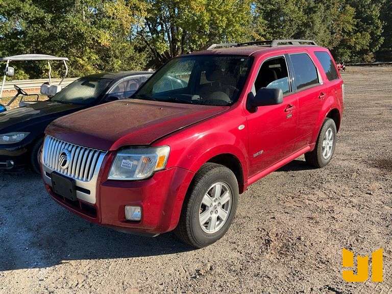 2008 MERCURY MARINER SUV VIN: 4M2CU911X8KJ54593