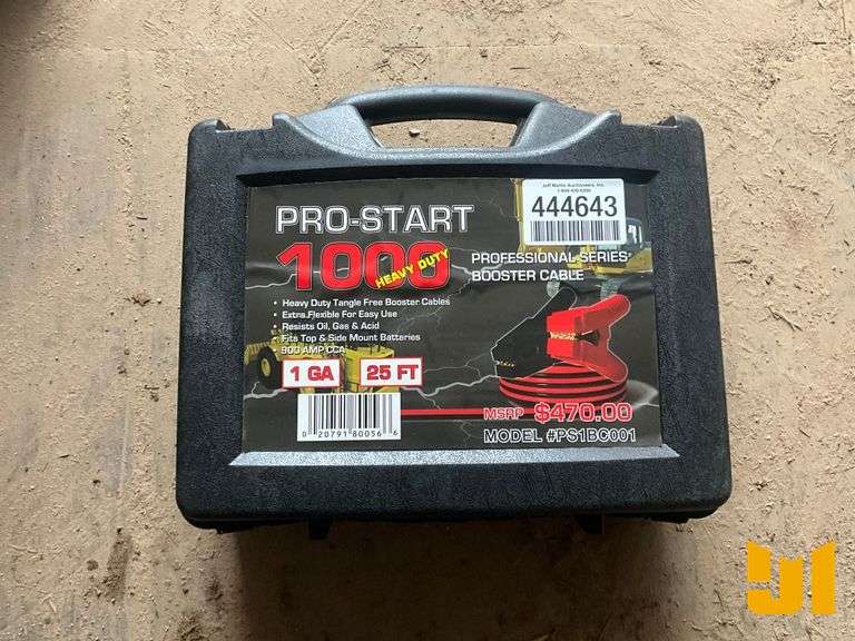 UNUSED PRO-START 1000 HEAVY DUTY BOOSTER CABLES