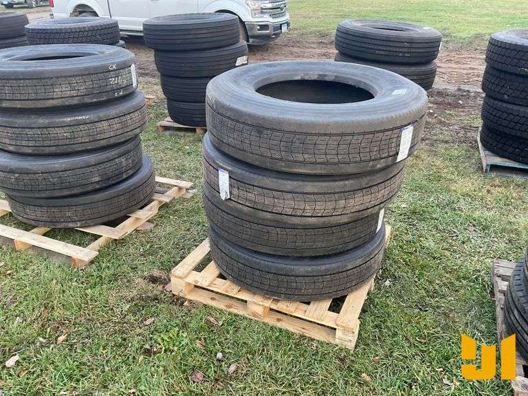 (4) 295/75R22.5 TIRES