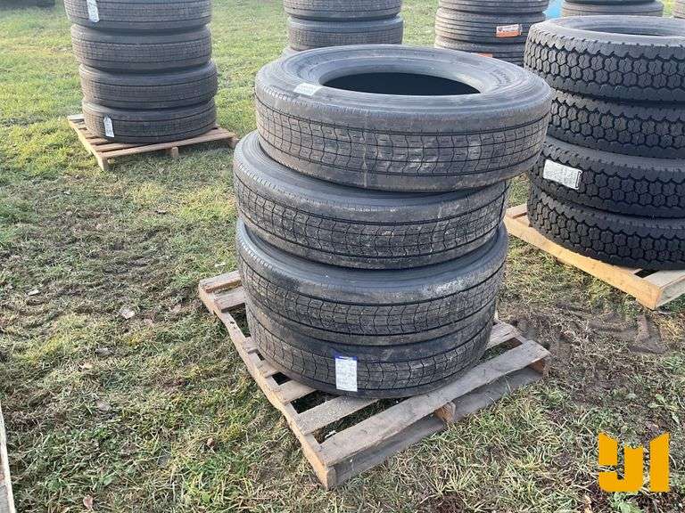 (4) 295/75R22.5 TIRES