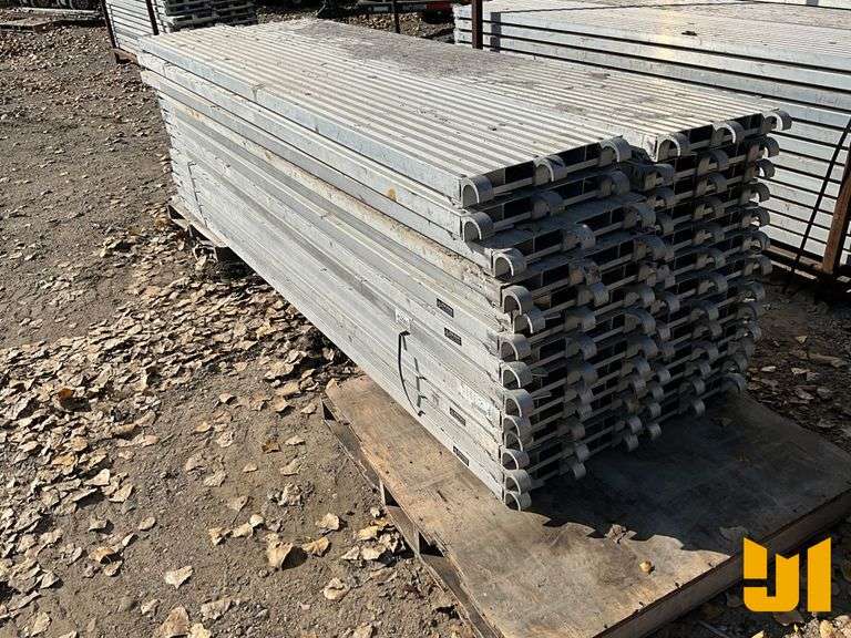 (26) 10’ X 19” ALUMINUM SCAFFOLD PLATFORMS