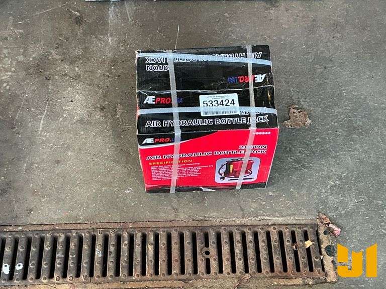 AE PRO USA BOTTLE JACK 20 TON AIR HYDRAULIC BOTTLE JACK