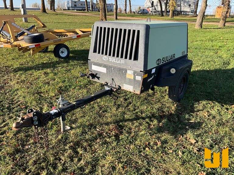 SULLAIR 185DPQ 185 CFM TRAILER MOUNTED AIR COMPRESSOR SN: 201407030036