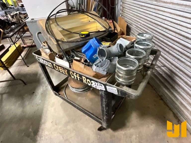 TOOL ROLLING CART W/ CONTENTS OF ELECTRICAL SUPPLIES