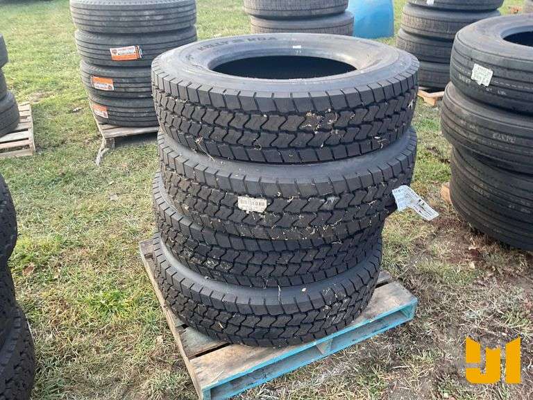(4) 285/75R24.5 TIRES