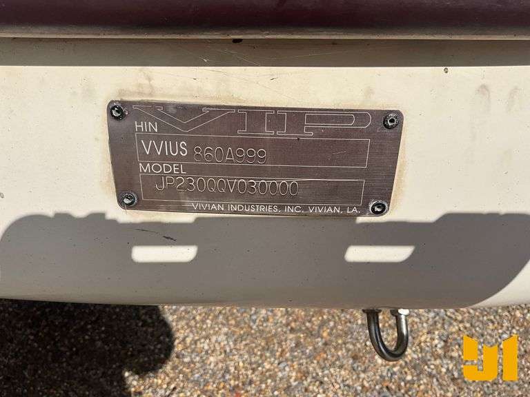 1999 VIP JP230QQV030000 BOAT VIN VVIUS860A999