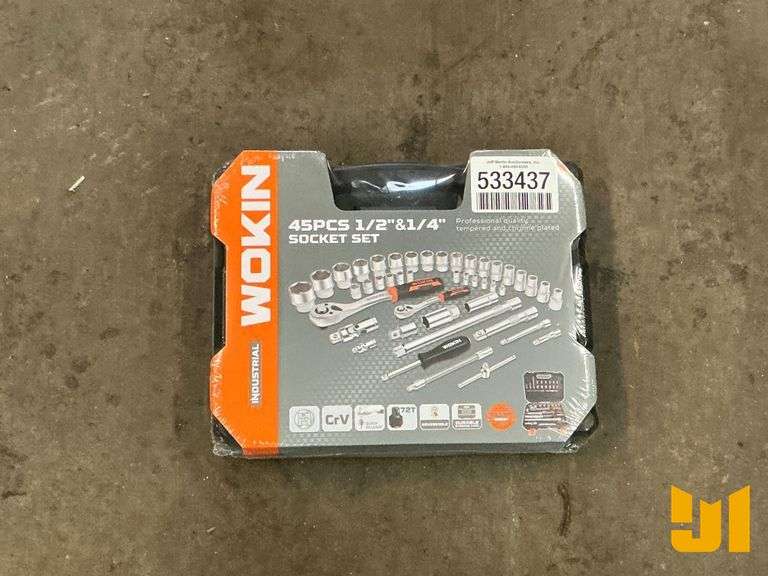 WOKIN TOOL SET 45 PCS 1/2” &1/4” SOCKET SET