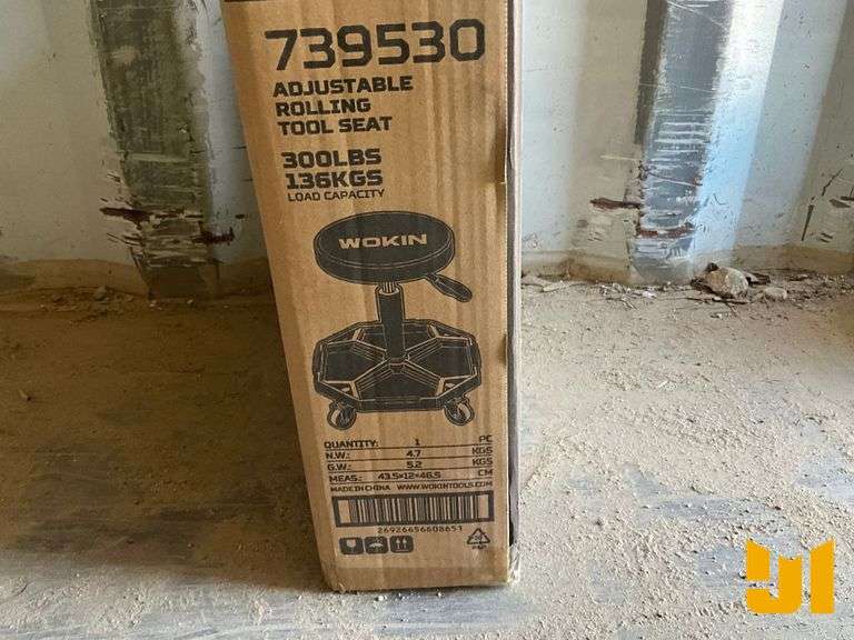 UNUSED WORKIN 300 LB ADJUSTABLE ROLLING TOOL SEAT