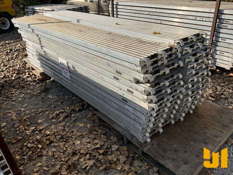 (24) 10’ X 19” ALUMINUM SCAFFOLD PLATFORMS