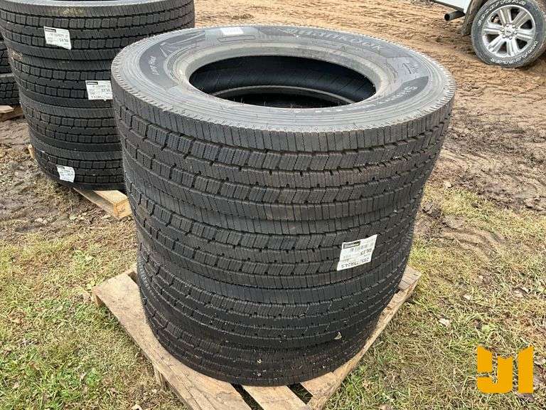 (4) 285/75R24.5 TIRES