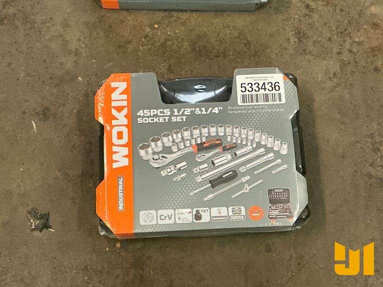WOKIN TOOL SET 45 PCS 1/2” &1/4” SOCKET SET