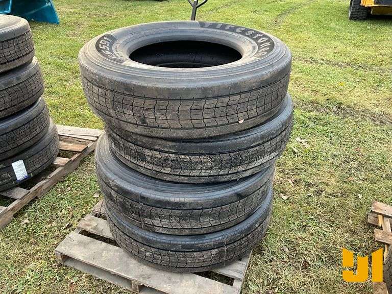 (4) 295/75R22.5 TIRES