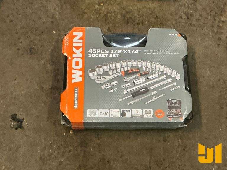 WOKIN TOOL SET 45 PCS 1/2” &1/4” SOCKET SET