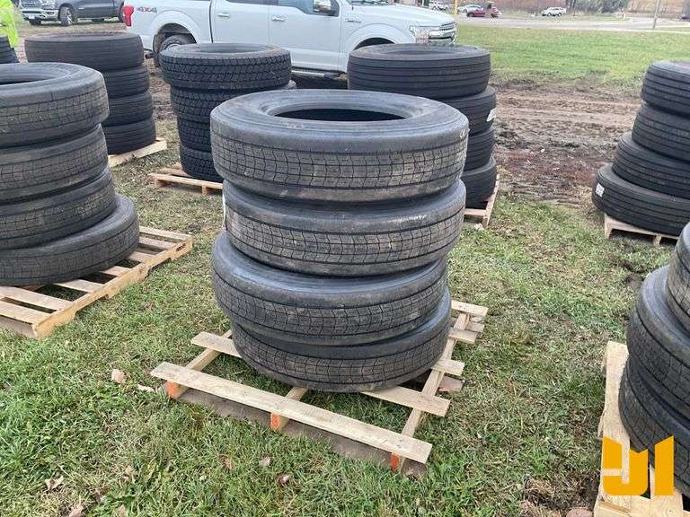 (4) 295/75R22.5 TIRES