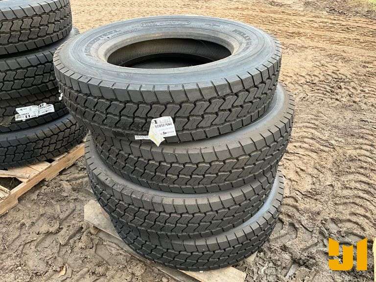 (4) 285/75R24.5 TIRES