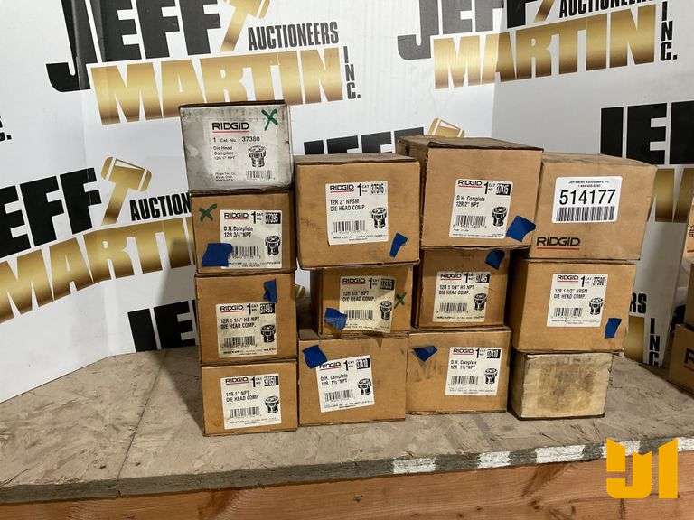 UNUSED RIDGID DIE HEAD COMP 12R 3/4 , 12R2, 12R 1 1/2 11R 1”