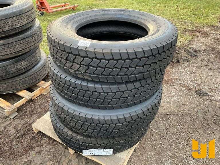 (4) 285/75R24.5 TIRES