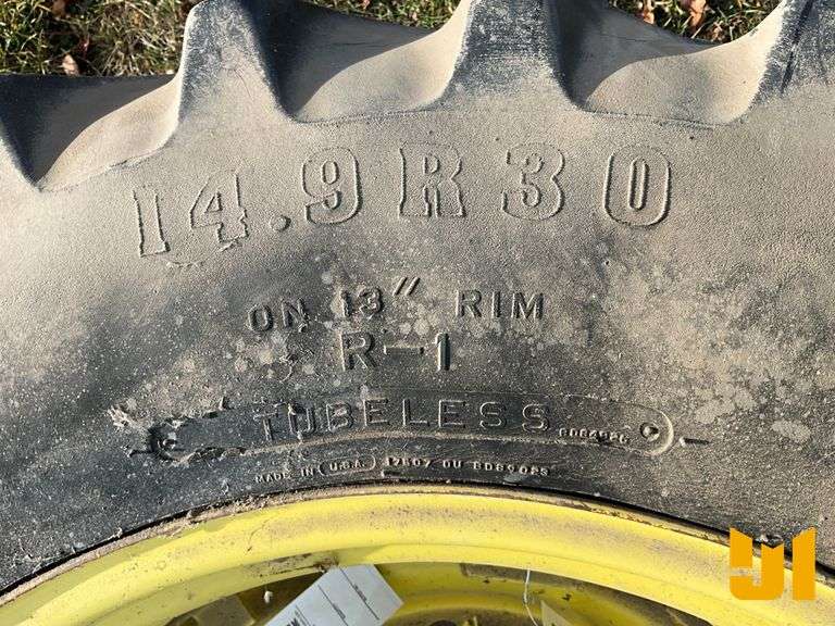 (2) FIRESTONE 14.9R30 TIRES ON RIMS