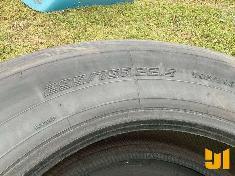 (4) 295/75R22.5 TIRES