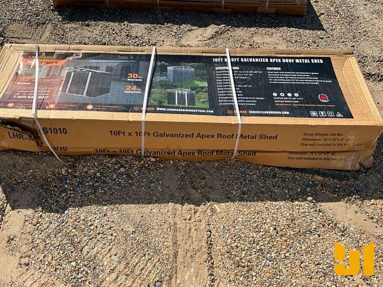 LANDHONOR MS-1010 STEEL CARPORT W/ ENCLOSED SIDEWALLS